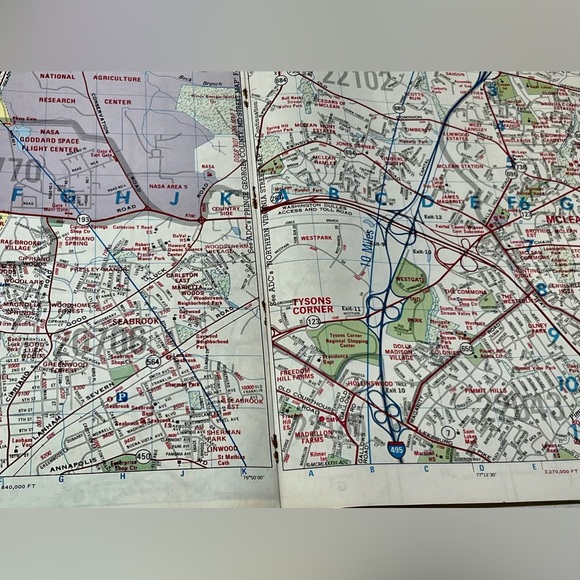 THE ORIGINAL STREET MAP BOOKS (VINTAGE) - WASHINGTON, DC/PRINCE GEORGE’S COUNTY - Picture 7 of 14